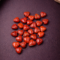 Natural Italian red coral polished heart shape stones 28 pieces lot