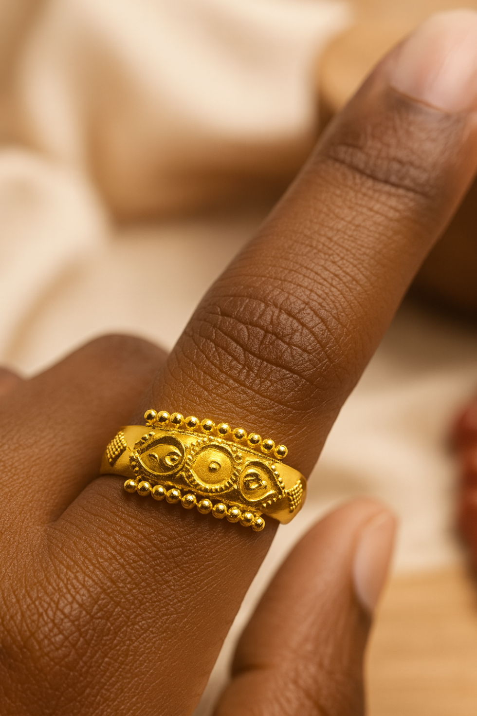 gold ring, 22k gold ring, handmade ring, women jewelry, handmade jewelry, gold jewelry, indian jewellery, solid gold ring, yellow gold ring, wedding jewelry, wedding ring, genuine 916 gold, government marked,
