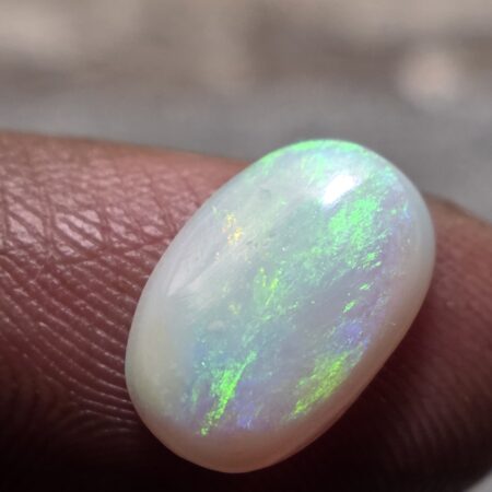 Natural opal doublet oval cabochon with red green multicolor fire loose Australian gemstone for jewelry making
