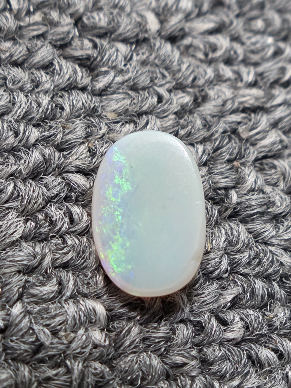 Natural opal doublet oval cabochon with red green multicolor fire loose Australian gemstone for jewelry making