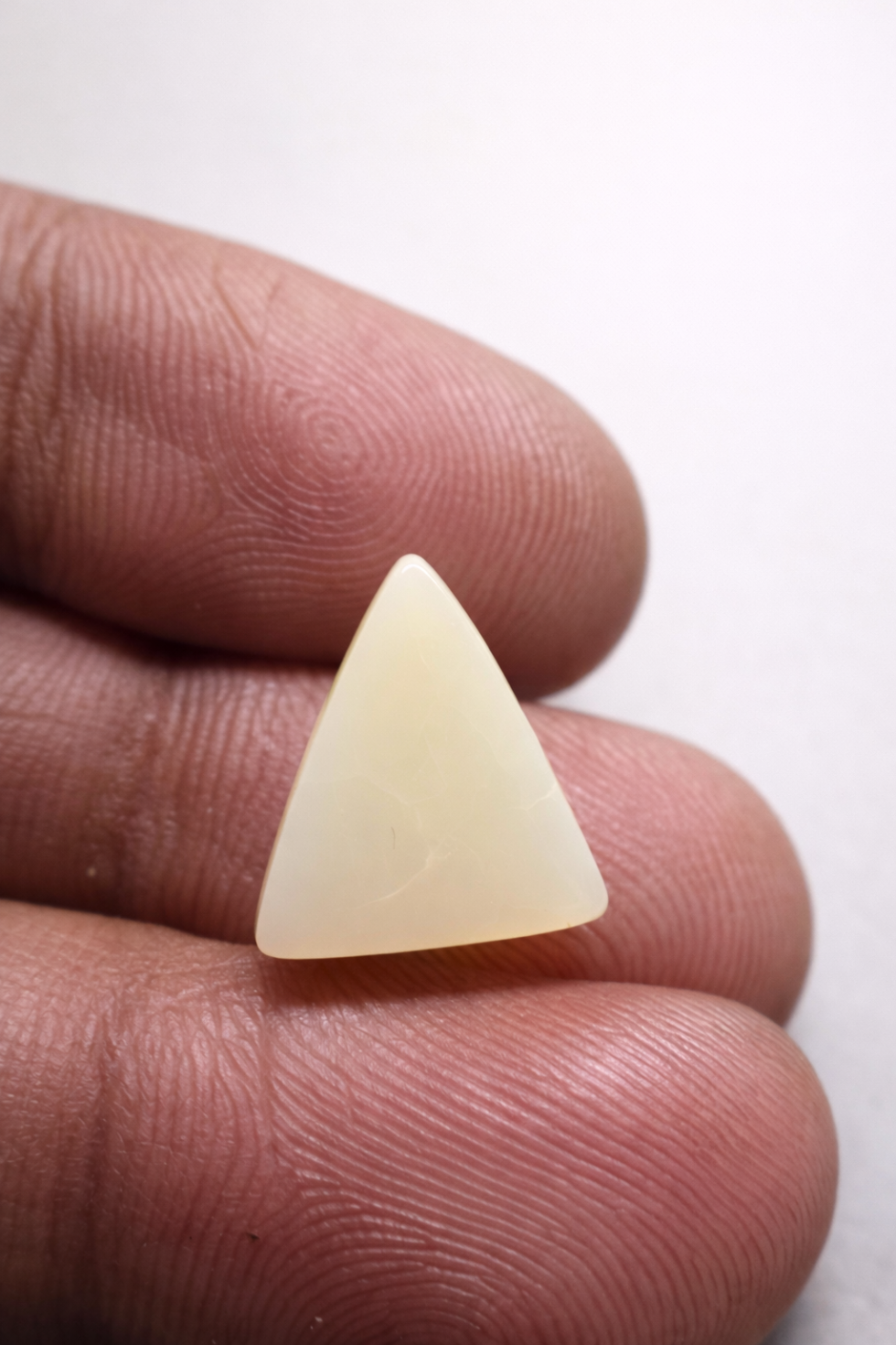 Natural opal doublet triangle cabochon with red fire multicolor play of color loose gemstone for jewelry making