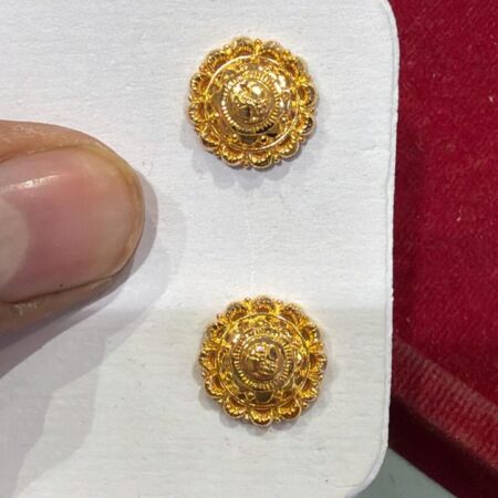 gold earring pair