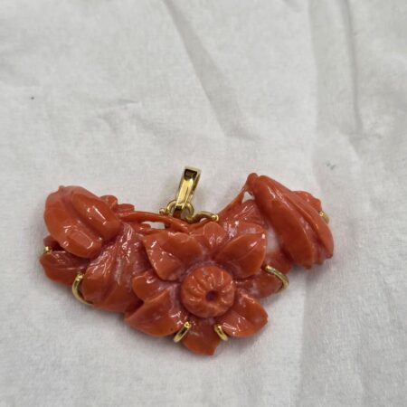natura SP gemstone pendent With Gold Plated sterling silver