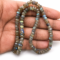 Natural labradorite faceted rondelle gemstone beads strand with blue flash for jewelry making and DIY craft supplies