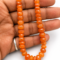 Natural faceted carnelian rondelle gemstone beads strand for jewelry making and luxury DIY craft supplies