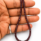 Natural faceted garnet rondelle gemstone beads strand for jewelry making and luxury DIY craft supplies