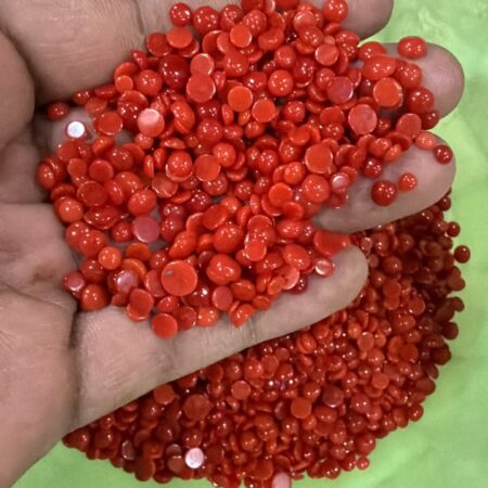 Natural Italian red coral cabs Lot